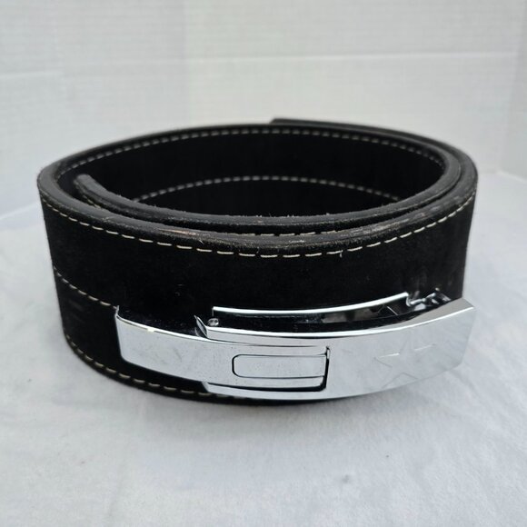 XL Titan Toro Suede Lever Powerlifting Weight Belt 4" High 3/8" Depth EUC - Picture 13 of 15